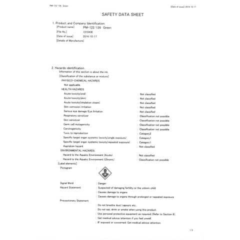 Marcatore speciale PROCKEY punta tonda 1,8 mm VERDE M 122 V